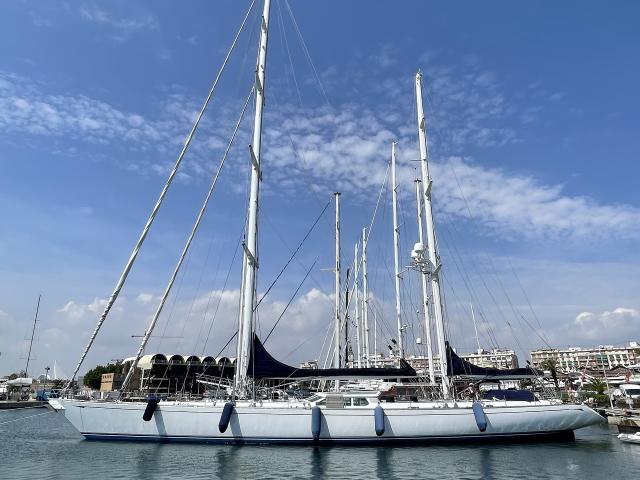 Royal Huisman Shipyard Ron Holland Design custom Dutch ketch sailing yacht Cyclos III for sale