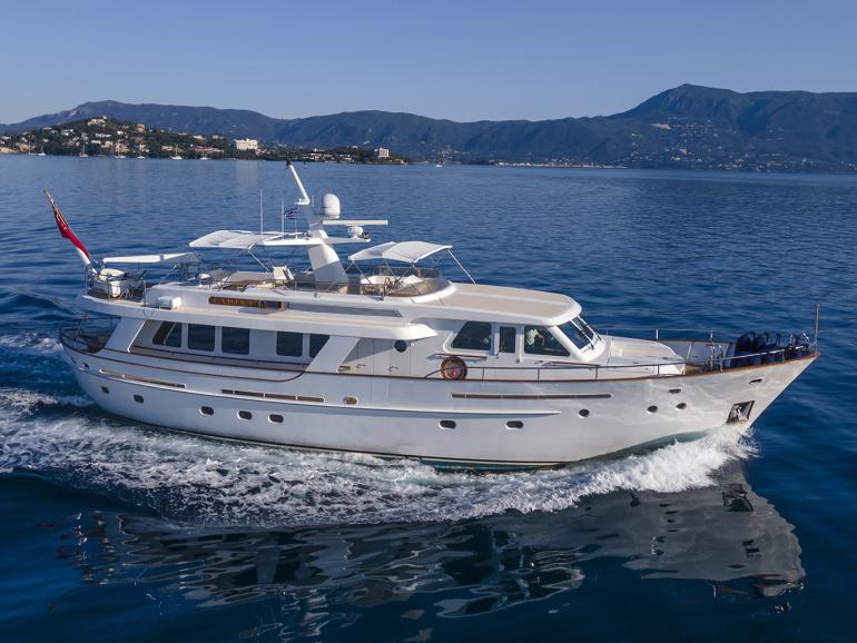 GM yachting De Vries Lentsch Dutch motor yacht Ladina Too for sale