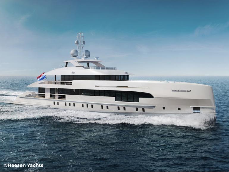 Heesen Yachts Omega Naval Architects custom Dutch motor yacht ELA for sale