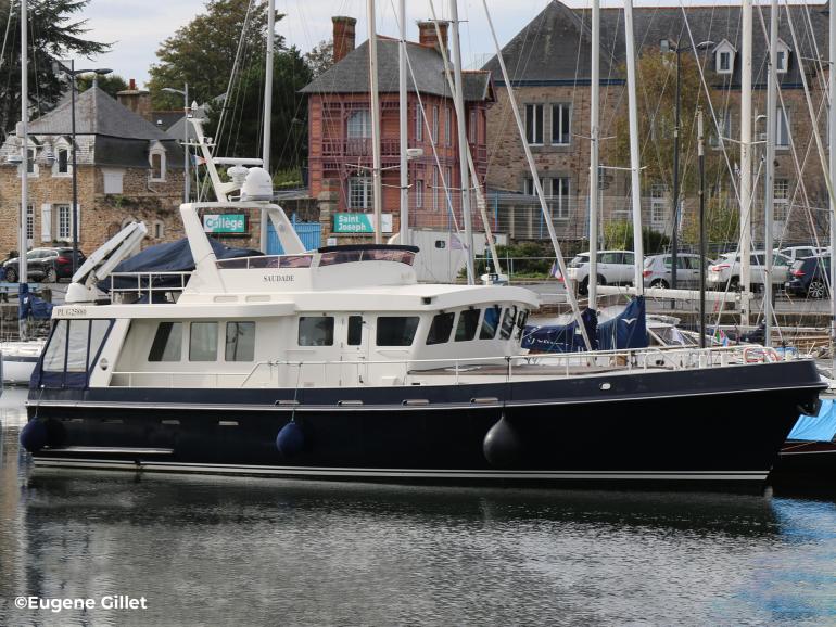 Van Toledo Holland custom trawler Dutch motor yacht Saudade for sale