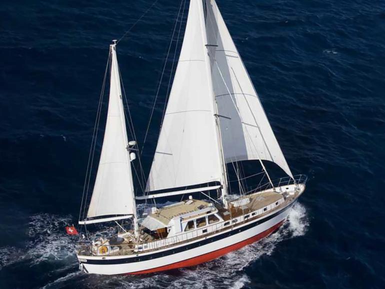 Kempers R van den Akker design custom Dutch sailing yacht Esmeralda for sale