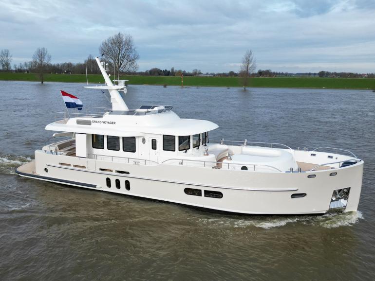 De Alm Delfino Grand Voyager 65 Werner Yacht Design Dutch motor yacht for sale