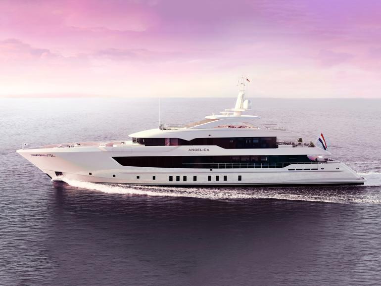 Heesen Yachts FDHF Omega Architects Van Oossanen Luca Dini yacht design custom Dutch motor yacht Project Angelica for sale