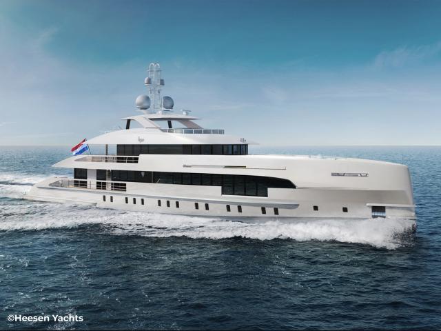 Heesen Yachts Omega Naval Architects custom Dutch motor yacht ELA for sale