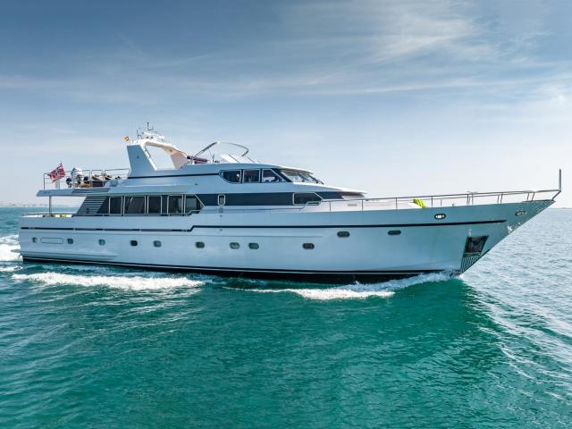 Lowland Yachts Netship De Vries Lentsch design custom Dutch motor yacht Camena for sale