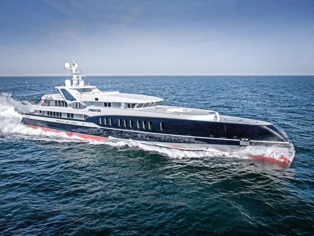 Feadship De Vries De Voogt Naval Architects custom Dutch motor yacht Predator for sale