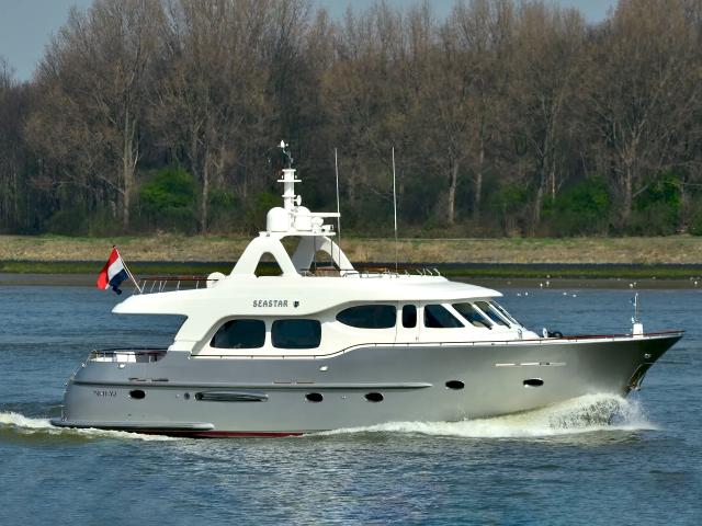 Cor D Rover Design Seastar custom dutch motor yacht Ate Ja III for sale