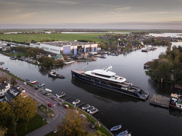 Feadship project 825 motor yacht ONE launched